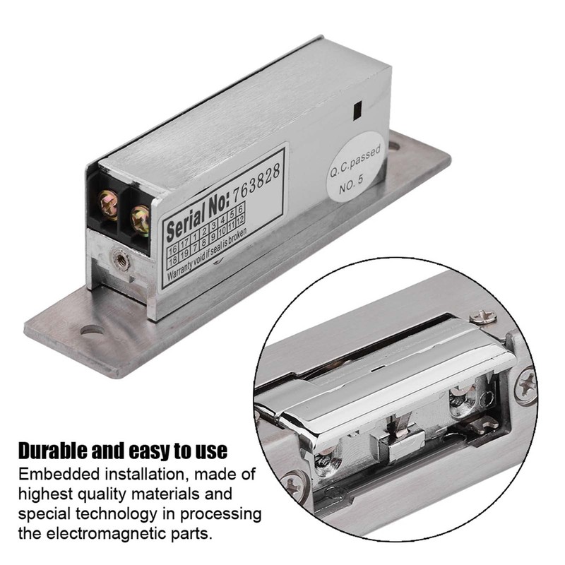 Adjustable Electric Strike Door Lock Double Unlock Mode Access Control