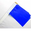 50 Packs Blue Small Flags on Sticks Hand Waving Flag