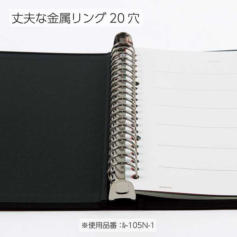Kokuyo Binder Notebook, Color Palette, A5, 20 Holes, Up to