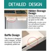 SVNNELP 2Pack Under Table Desk Drawer Storage Organizer Slide Out,