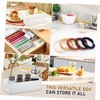 MAGICLULU 8Pcs Storage Basket Lightweight Plastic Storage Bins for Pantry