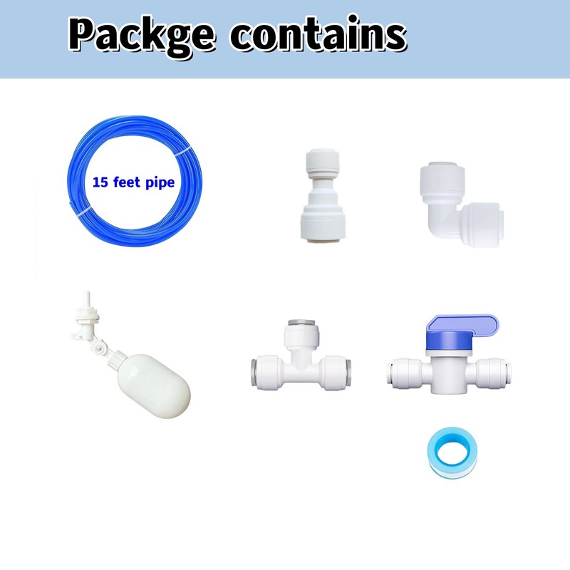 1/4 inch Tube Float Valve Kit for RO Water Reverse