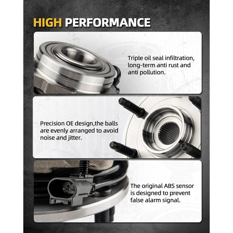 Nhsmgt 515066 Front Wheel Bearing and Hub Assembly Fit for