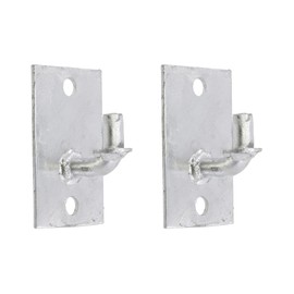 Plum Fittings Chain Link Fence Wall Mount Gate Hinges | Gate Hinges | Chain Link Gate | Fence Post Chain Link Gate Hinge | 5/8" Pintle | (Pack of 2)