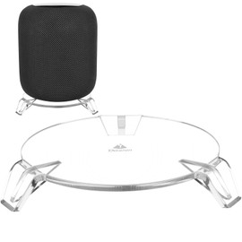 TXEsign Desktop Speaker Stand for Homepod 1st Gen & 2nd Gen Speaker, Acrylic Table Stand Speaker Holder for Homepod Speaker Mount Anti-Slip Base (Transparent)