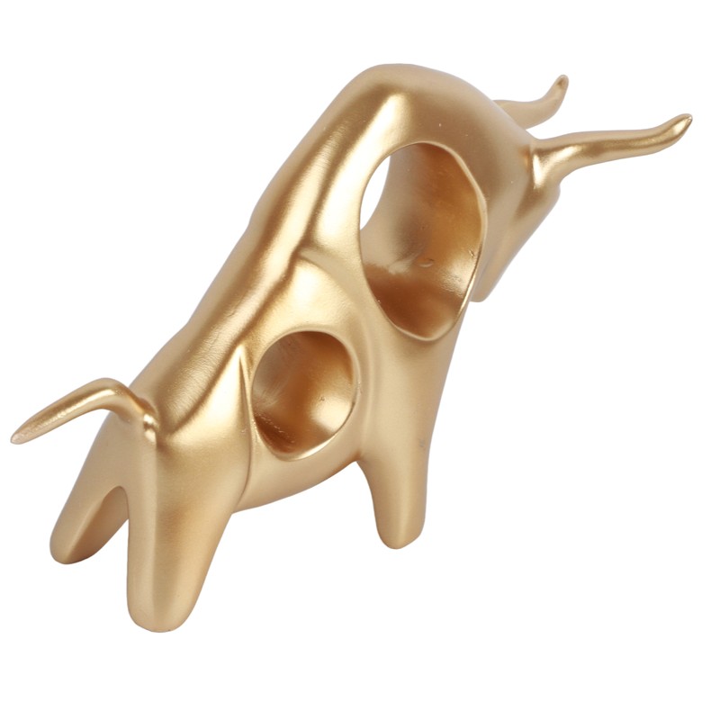 Bull Sculpture Ornaments Exquisite Details Smoother Lines Lucky Home Decorations