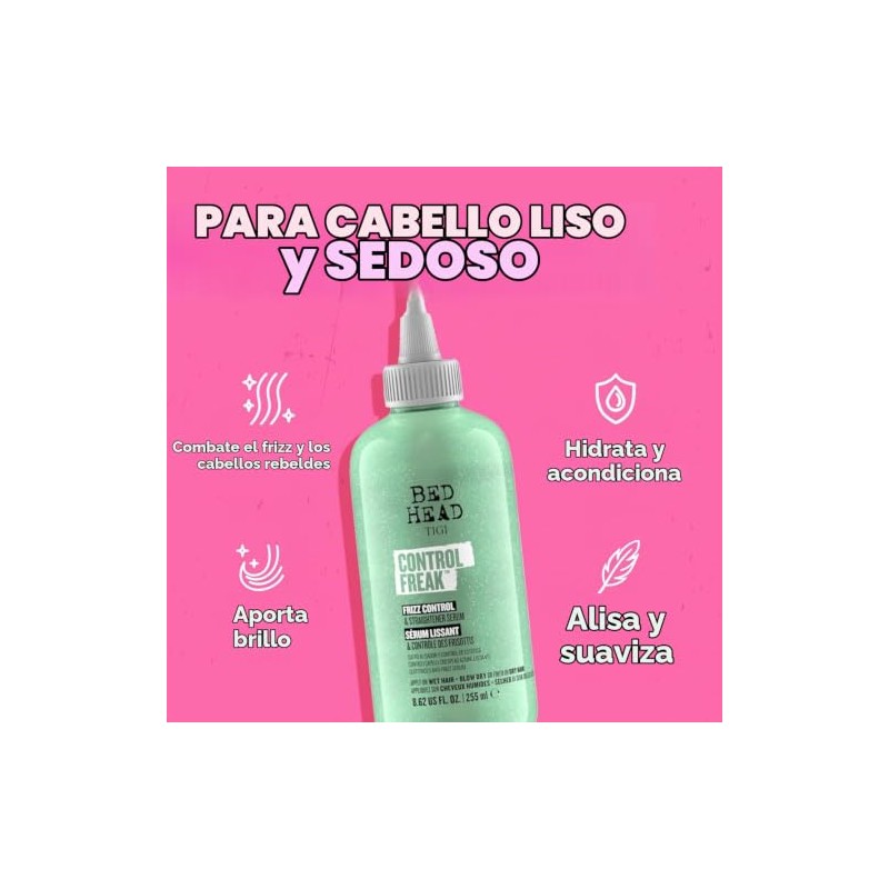 TIGI Bed Head Control Freak Serum, Frizz Control and Straightener,