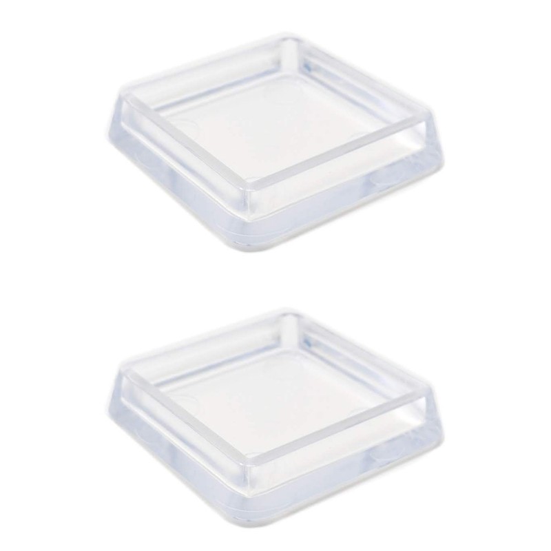40x40mm Clear Furniture Cups, Pack of 4 Carpet Protectors for