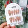 TENPAL Handmade Press on Nails Stiletto Rhinestones Pink Nails Press