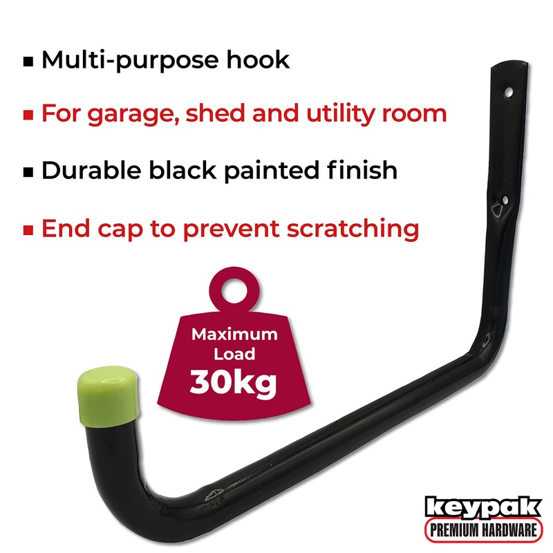 Keypak ST7003H 25cm Large Heavy Duty Multipurpose Garage Storage Hook,