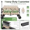 46" L Collapsible Foldable Extended Wagon, 500LB Weight Capacity with
