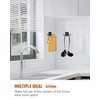 2 Pack，Upgrade Wall Hook，Waterproof Black Bathroom Hooks，Foldable Towel Hooks for