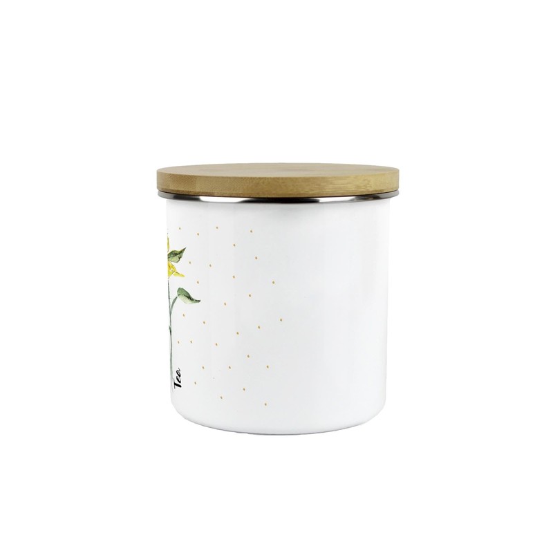Purely Home Sunflowers & Spots Tea Storage Canister - Floral