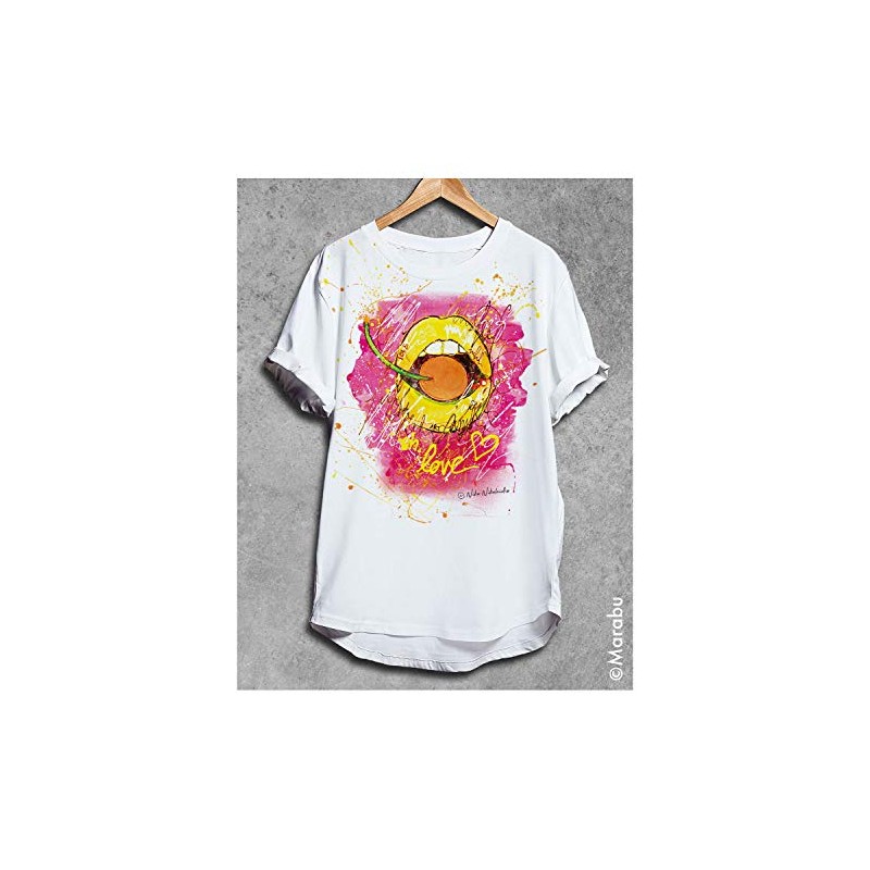 Marabu 18080009365 Textile Neon Liner, Fluorescent Intensive Daylight Colour, Water-Based,