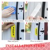 LANZMYAN Universal Door Open Reflective Warning Stickers Auto Open Sign