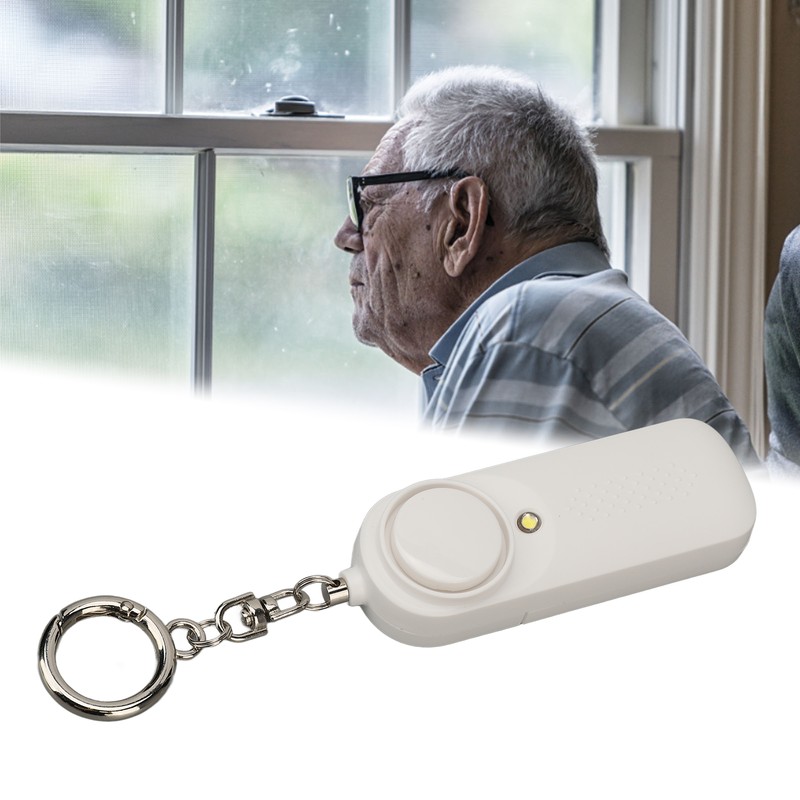 Self Protection Alarm with LED Strobe Light Loud Sound Panic