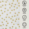 Heritage Kids Twin Sheet Set,3 Piece Gold Dot Pattern, Cozy