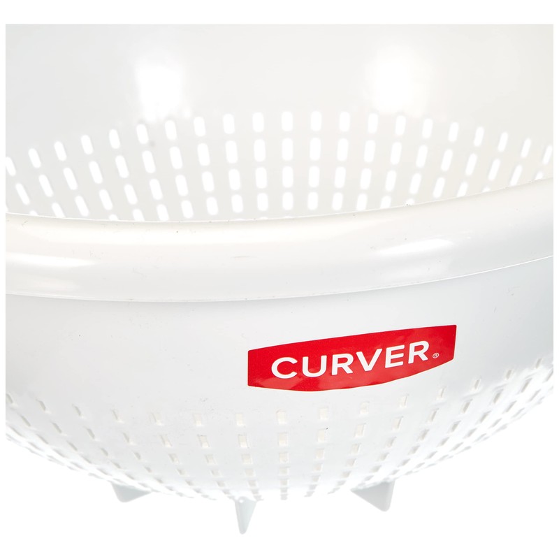 Curver 175218 Colander with Feet – White, 26 x 31