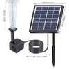 6V 1.5W Solar Water Pump 6 Modes 160L/h 50cm Lifting