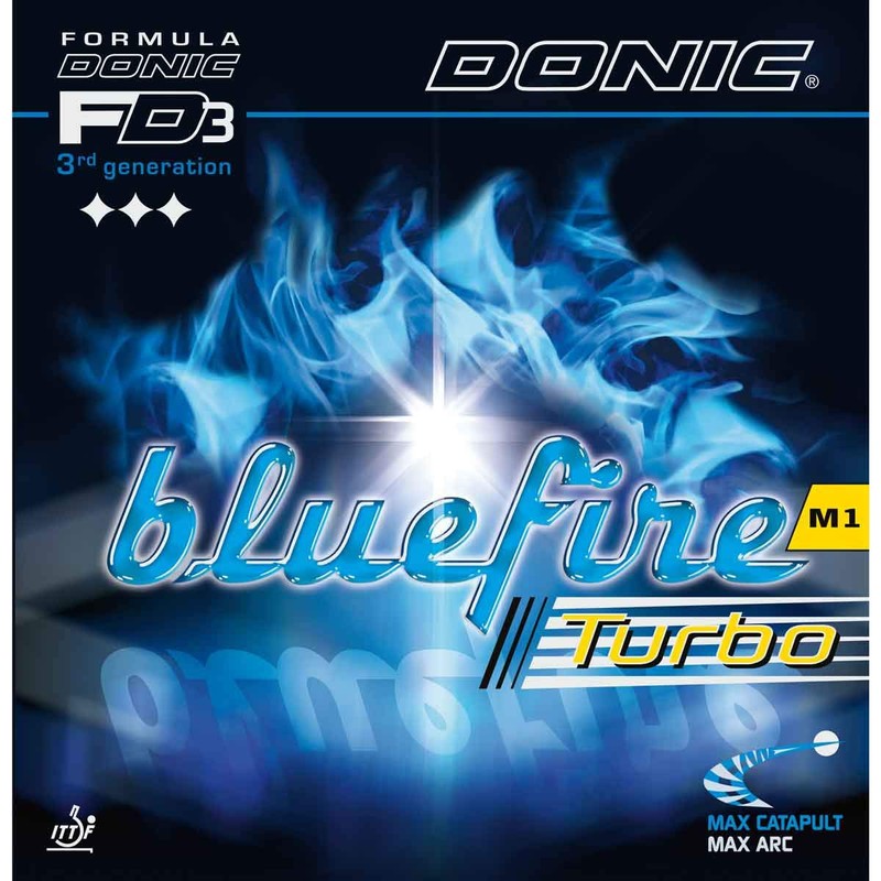 Donic caoutchouc Bluefire M1 Turbo, options d' 2,3 mm, noir