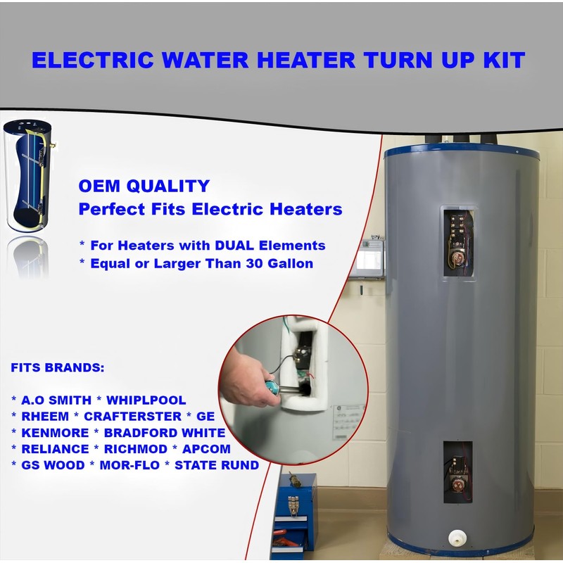 LONG TERM EWH-01 Electric Water Heater Tune-Up Kit, Includes 4500W