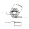 LT Easiyl 4 Stück 55-ZJ09 Radnaben Sechskantadapter RC-Auto Aluminiumlegierung Radnaben