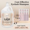 SVECKE Eyelash Shampoo, 128 fl.oz/3.78L, with 50 Lash Extension Aftercare