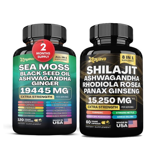 Zoyava Sea Moss 16 in 1 Supplement 120 cap &