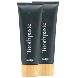 Nudge Nano Hydroxyapatite Toothpaste with Vitamin E, Fluoride-Free, SLS Free, Remineralizes & Whitens, Enamel Protection, Plaque Control, for Dry Mouth & Sensitive Teeth, Watermelon 4 oz (Pack of 2)