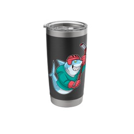 Shark Ice hockey Ice hockey stick Sports Stainless Steel Insulated Tumbler