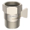 Hibbent All Metal 1 Pack Shower Head Flow Control Valve,