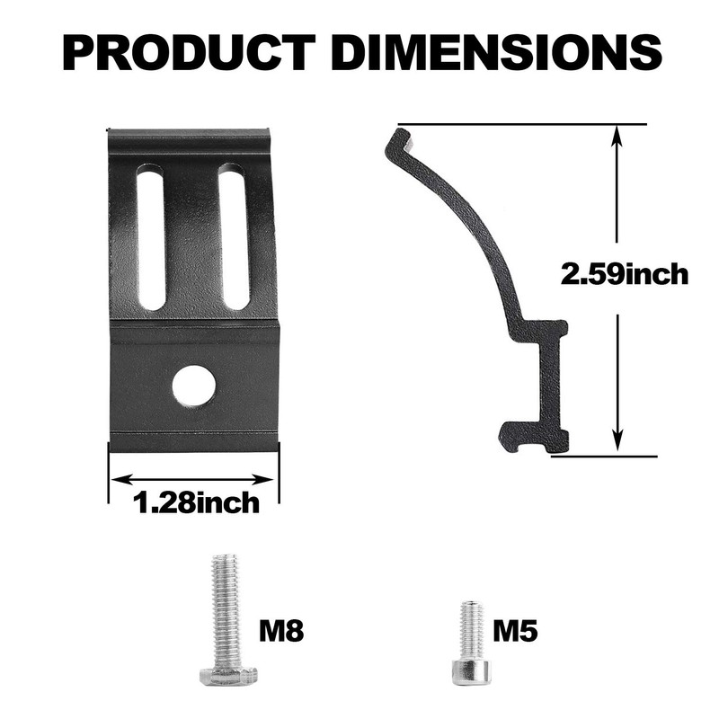 Mounting Brackets for LED Lights, Muto-Beam 2PCS Universal Adjustable Base
