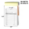 2 Packs 50-Set Receipt Pad, Carbon Duplicate Copy Sales Receipt
