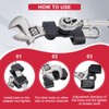 HDSSY Universal Wrench Extender Breaker Bar and Offset Extension Wrench