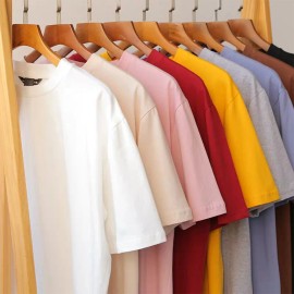 Freelect High Quality 100% Cotton Laser Printed O-Neck Regular Fit Short Sleeve 180g Eco-Friendly White Blank Men's T-shirtsColor: Black, Size: L
