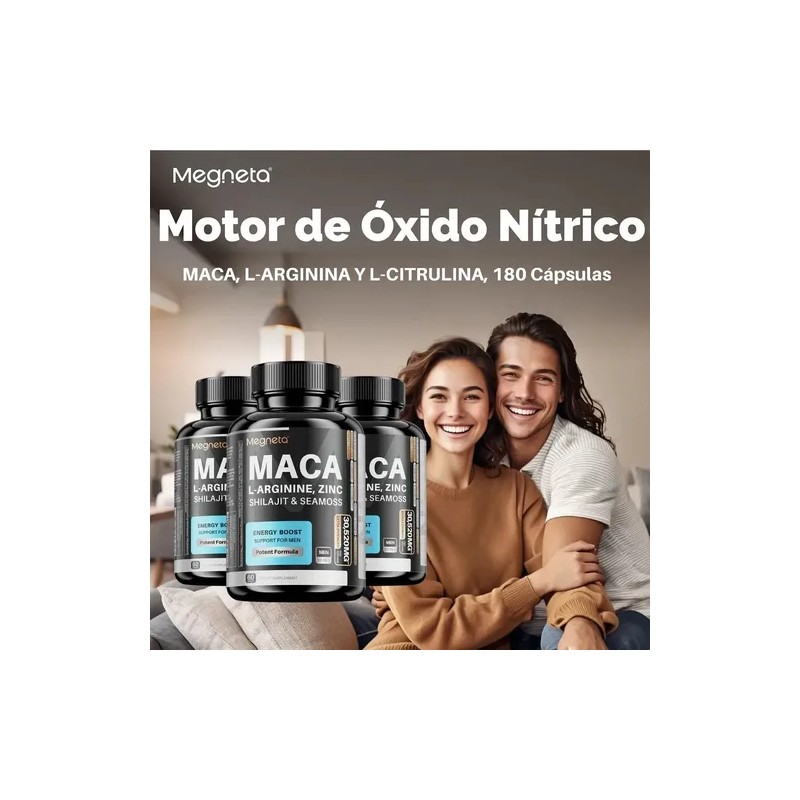 Suplemento Con Maca Y L-arginina Energía Y Rendimiento 60cáp