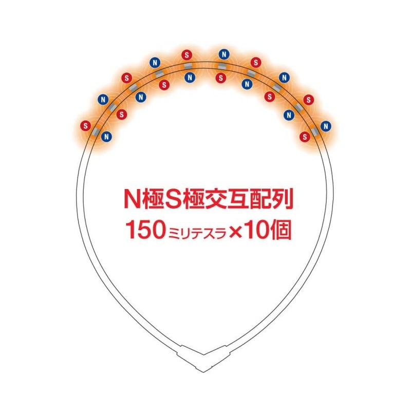 [コラントッテ] 【公式】 磁気ネックレス ネックレス ALT ブラック×メタリックグレー L メンズ レディース 人気