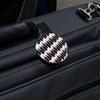 Painterly Lipstick Round Luggage ID Tag Card Suitcase Carry-On