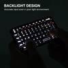 Rii Mini Bluetooth Keyboard,Portable Wireless Keyboard with Backlit,Rechargeable Mini Keyboard