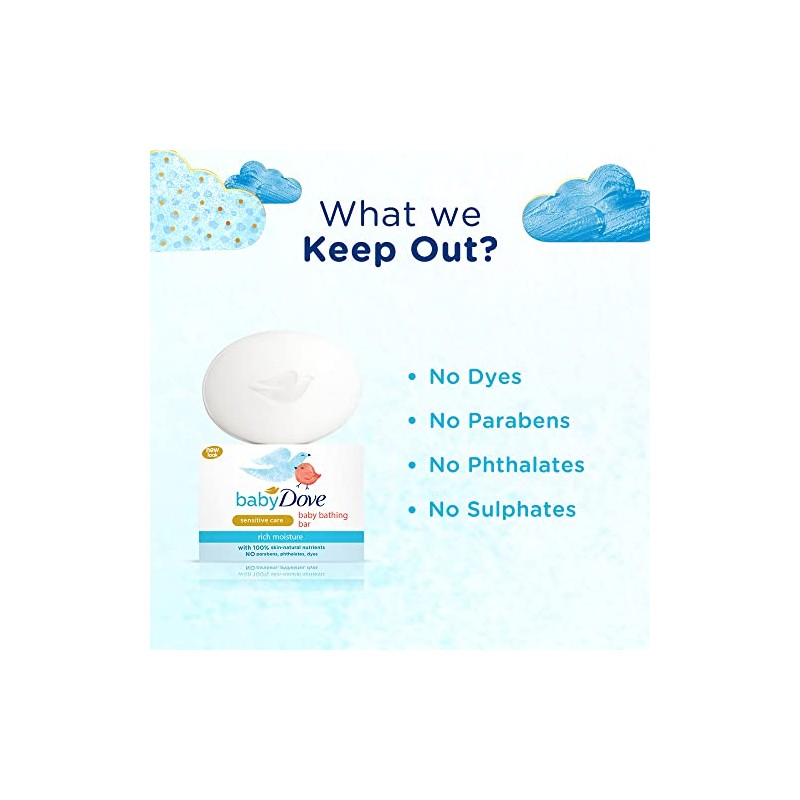 Baby Dove Rich Moisture Bathing Bar, 75g - India