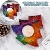 Wehous Christmas Resin Molds, 2PCS Snowflake Tree Candle Holder Silicone