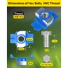 GZBEVITAR 1/2"-13 Nylon Channel Squeeze Nut and Bolt, 9mm Thickened