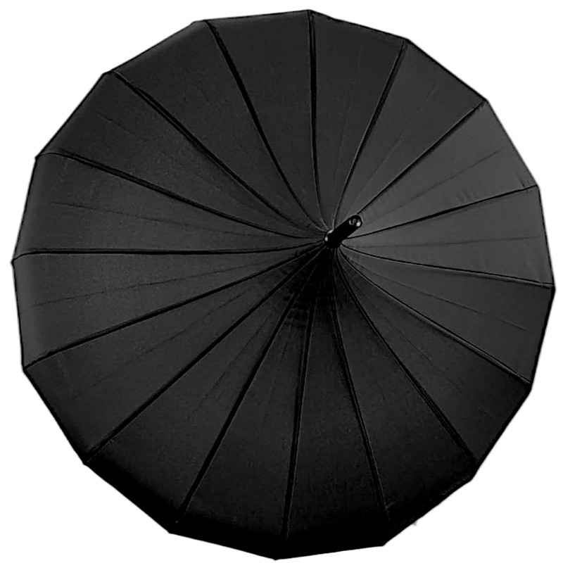 Gothic Rebel Striped Dark Wing Pagoda Umbrella - Ideal for