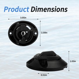 LVACODV Quick Cleat, No-Knot Fender Cleat for Gunnel Tracks, for 1/4" Rope (Clip Only, No Hardware)
