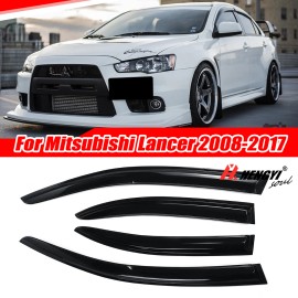 HHENGYISOUL For 08-17 Mitsubishi Lancer Sun Shade Window Visor Weather Shield Vent Deflector