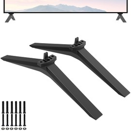 Metal TV Stand Legs for LG TV Legs for LG 70UP8070PUA 70UQ8000AUK 75UQ7070ZUD 75UQ8000AUK 82UP8770PUA 86UQ7590PUD Table Top TV Base Pedestal Feet for LG TV Replacement Stand Legs for LG TV with Screws