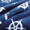 Delindo Lifestyle Nautic Blue Microfibre Fleece Blanket 150 x 200
