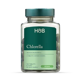 Holland & Barrett Chinese Chlorella Rich in Chlorophyll 120 Tablets 3000mg