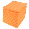Micro-Pro Orange Microfibre Cleaning Cloths 10 Pack - 280gsm, 40x40cm,