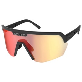 Scott Sport Shield Sunglasses, Black - Red Chrome